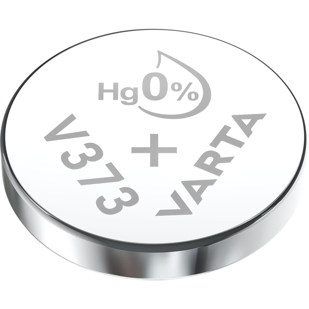 VARTA Silberoxid-Knopfzelle V373/SR68, 1,55 V, 23 mAh