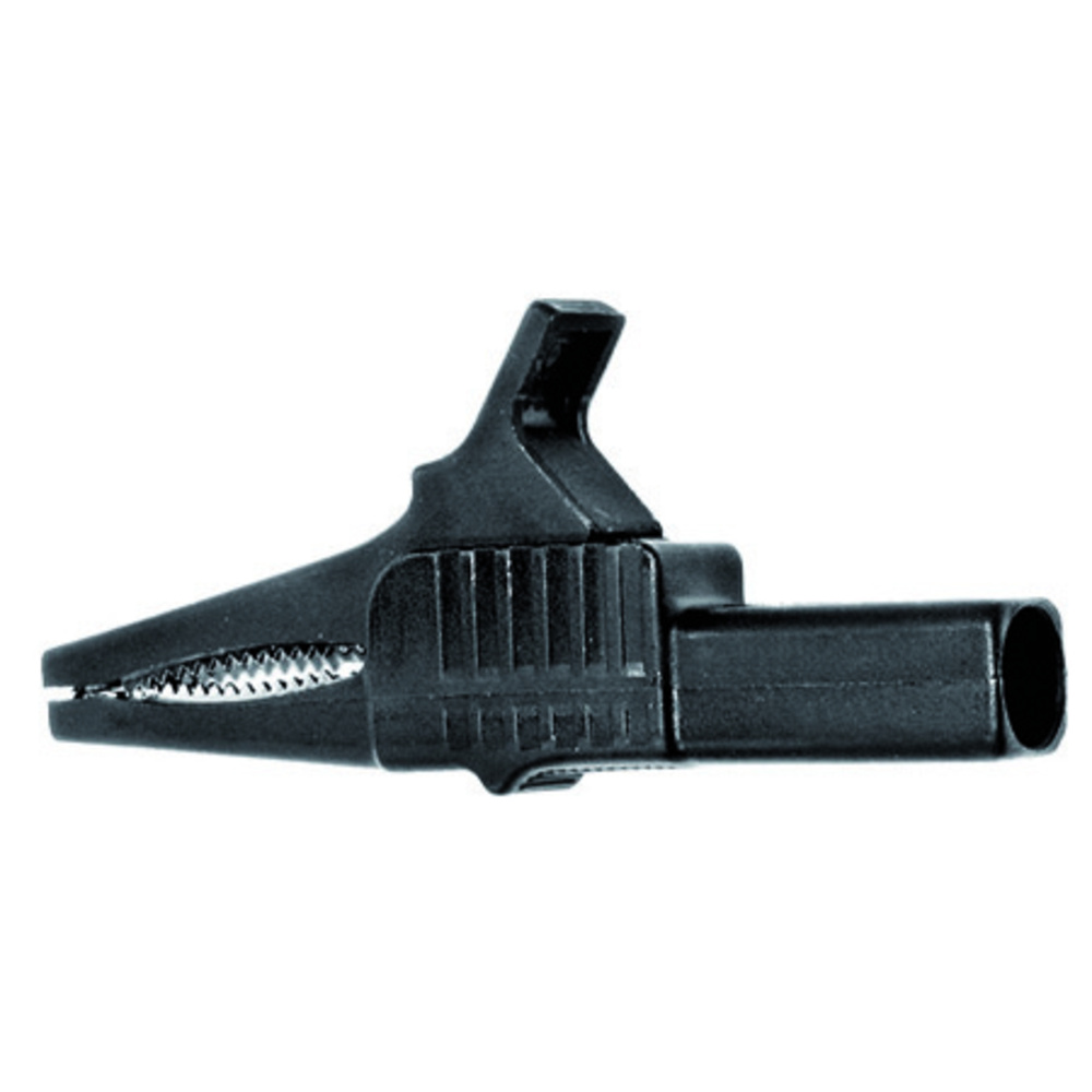 Sicherheits-Krokodilklemme XKK-1001, schwarz, 4 mm