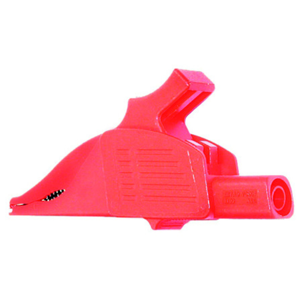Sicherheits-Krokodilklemme XDK-1033, rot, 4 mm