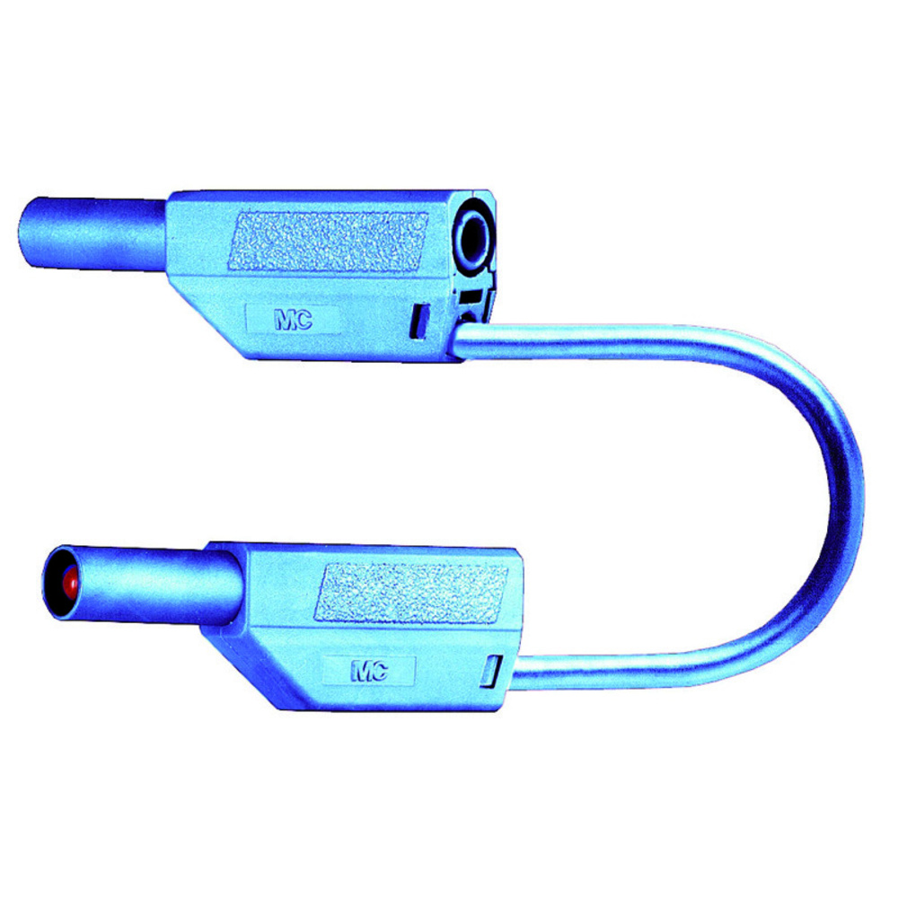 Sicherheitsmessleitungen in PVC (SLK425-E/N) 4mm, 32A, 0,5m, blau