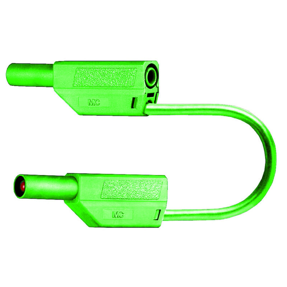 Sicherheitsmessleitungen in PVC (SLK425-E/N) 4mm, 32A, 1m, grün