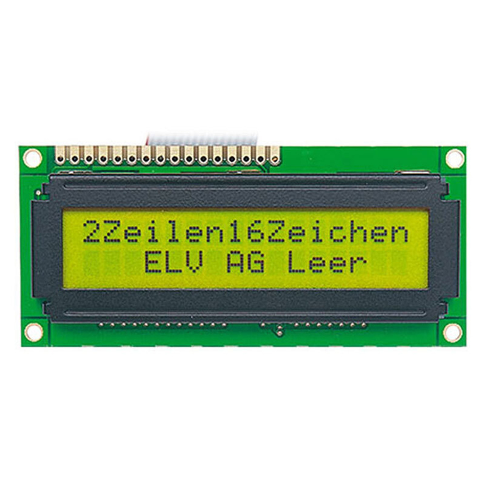 STN-LCD-Anzeigemodul, 2 x 16 Zeichen