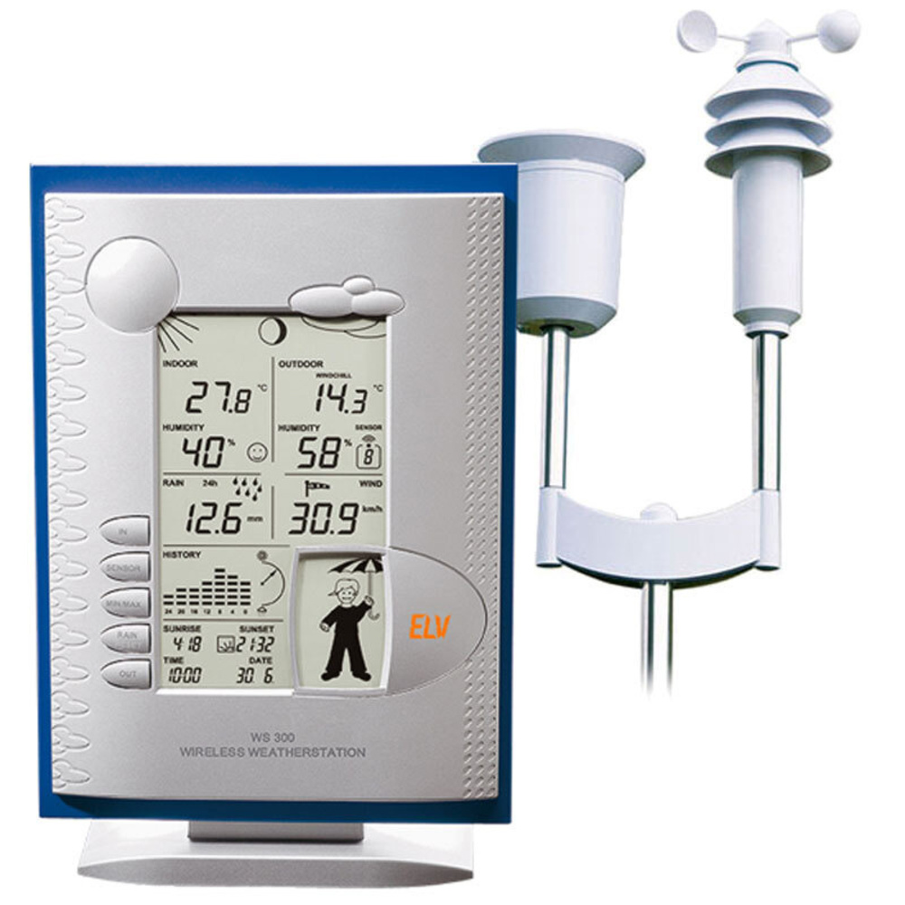 ELV WS 300 Funk-Wetterstation, inkl. Kombisensor KS 300