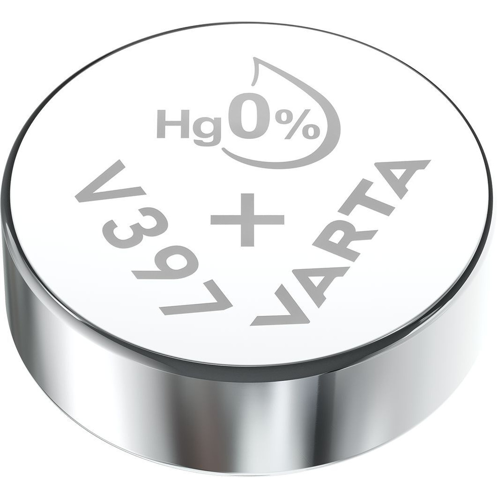 VARTA Silberoxid-Knopfzelle V397/SR59, 1,55 V, 23 mAh