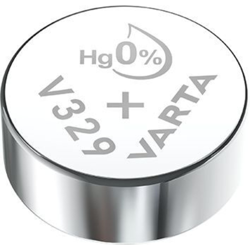 VARTA Silberoxid-Knopfzelle V329/SR731, 1,55 V, 37 mAh