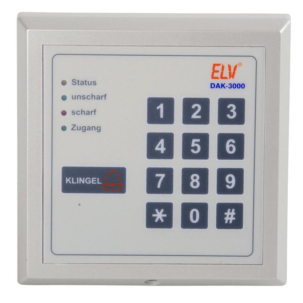 ELV Digitales Codeschloss mit Klingelfunktion DAK 3000