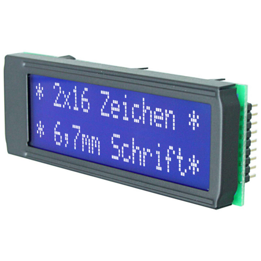 Electronic Assembly LCD-Punktmatrixdisplay EA DIP162-DN3LW 6.68 mm 2x16