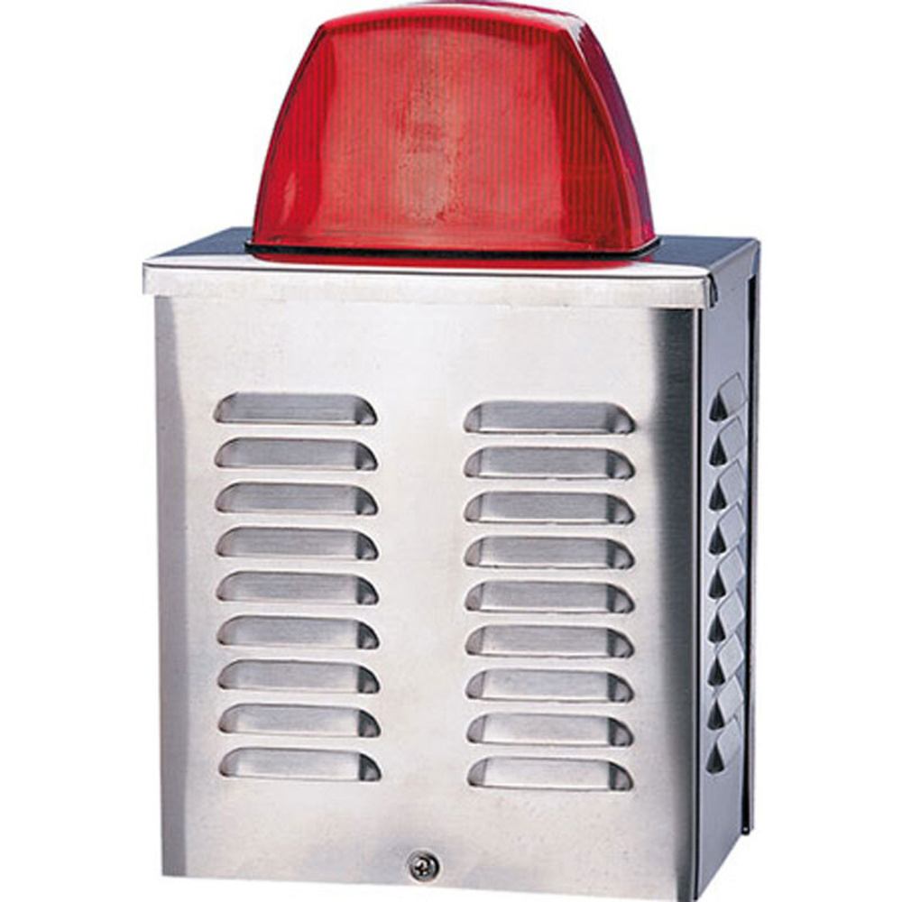 Edelstahl-Signalgebereinheit 12V mit LED Blitz