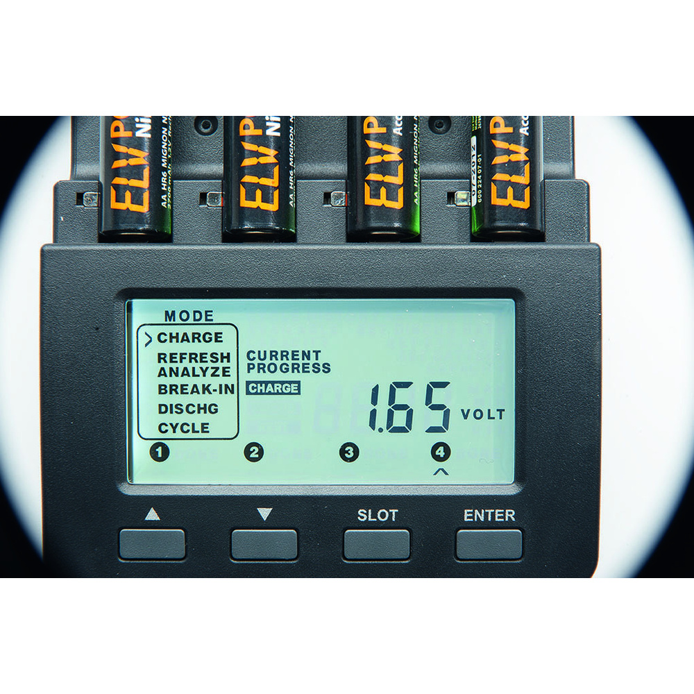 ELV Prozessor-Ladegerät MH-C 9000 inkl 4x ELV Mignon Akku 2700mAh