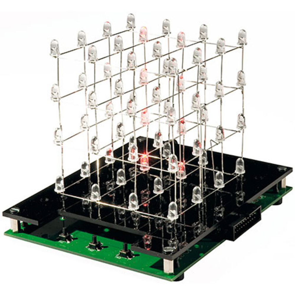 ELV Bausatz LED-Cube LC444, 4x4x4 LEDs