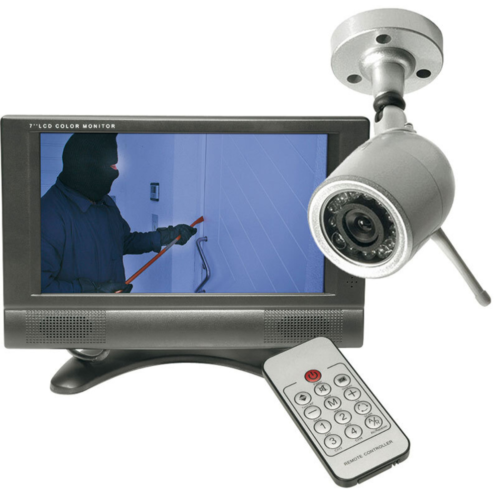 Funkkamera-System mit 17,8 cm Monitor und Funk-Kamera
