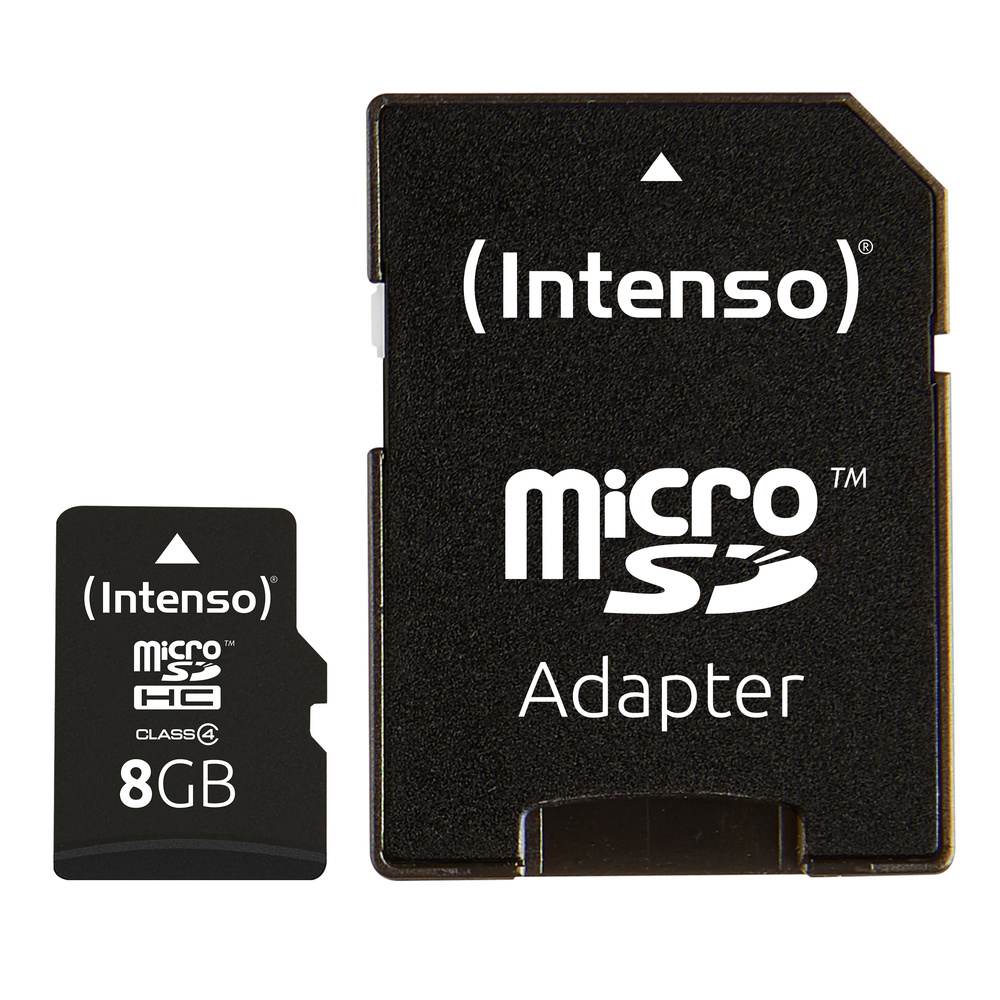 Intenso Speicherkarte microSDHC, Class 4, 21 MB/s, 8 GB