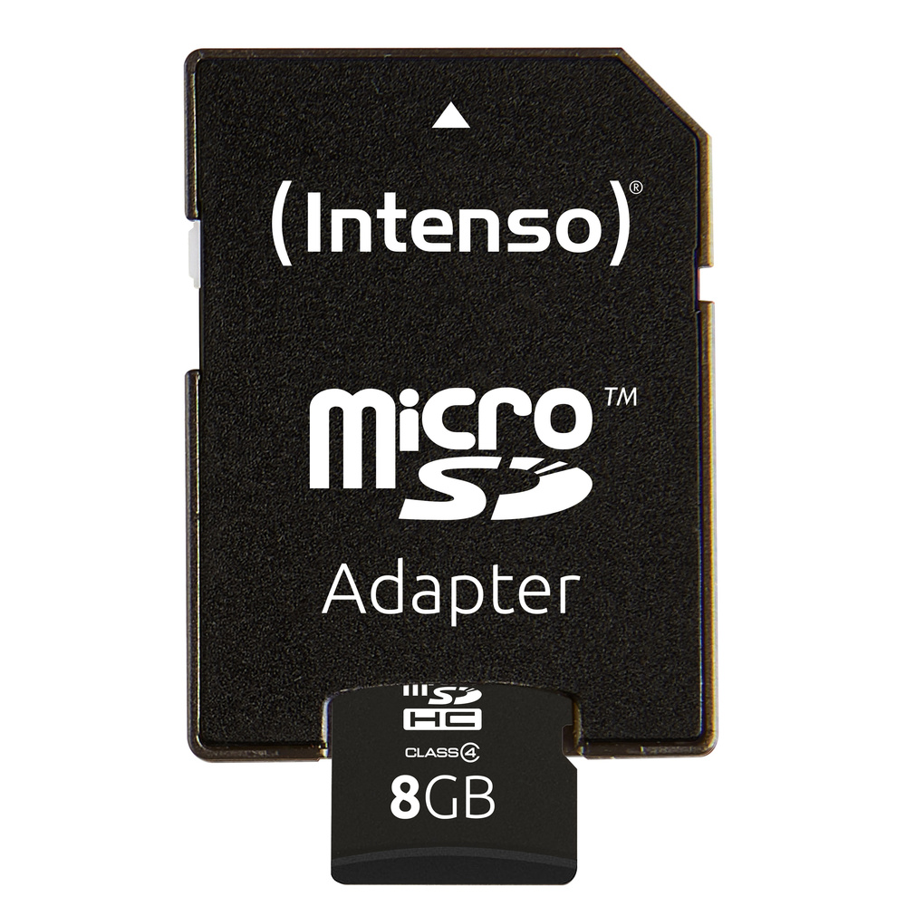 Intenso Speicherkarte microSDHC, Class 4, 21 MB/s, 8 GB