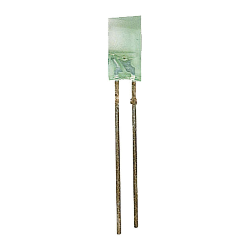 10x LED Rechteck 2 x 5 mm, Grün