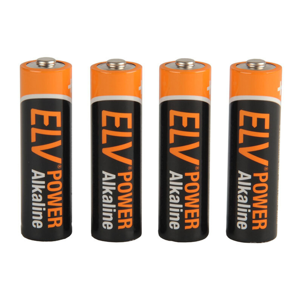 ELV POWER Alkaline Batterie Mignon AA, 4er-Pack