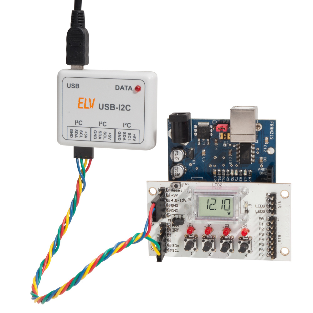 ELV Bausatz I2C-BUS Displaymodul I2C-LCD