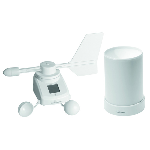 Mobile Alerts Spar-Set: Windmesser MA10660PRO, mit Solarpanel und Regensensor MA10650PRO