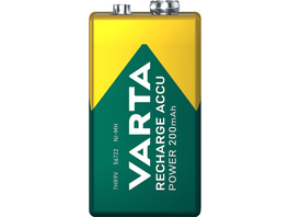 VARTA NiMH-9V-Block-Akku RECHARGE ACCU Power 200 mAh, E-Block