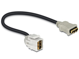 Delock Keystone HDMI-Buchse > HDMI-Buchse 250° mit Kabel