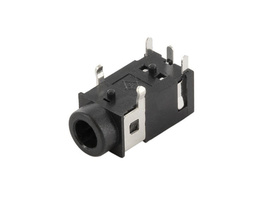 Klinkenbuchse, 3,5 mm, 4-polig, print