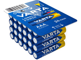 VARTA 24er-Set Micro-Batterie LONGLIFE Power, AAA, LR03