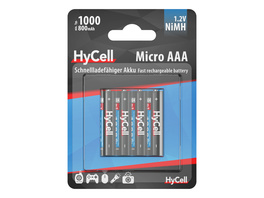 Hycell NiMH-Akku Micro AAA, Typ 1000, 4er-Blister