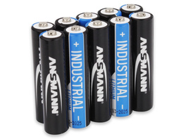 Ansmann Lithium-Batterie Micro AAA, 10er-Pack