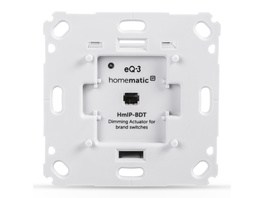 Homematic IP Smart Home Dimmaktor für Markenschalter – Phasenabschnitt, HmIP-BDT