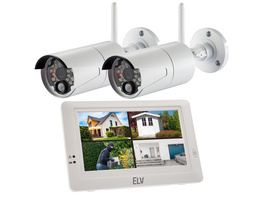 ELV Spar-Set Funk-Kamerasystem KS200 HD mit 2 Kameras, 2,4 GHz, App, HD (720p)