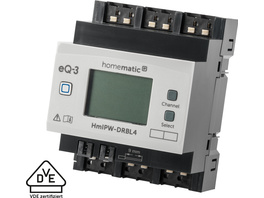 Homematic IP Wired Smart Home Jalousieaktor – 4-fach, HmIPW-DRBL4