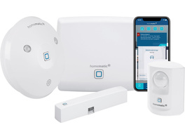 Homematic IP Starter Set Alarm mit Access Point, Alarmsirene, Fenster-/Türkontakt, Bewegungsmelder