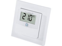 Homematic IP Wired Smart Home Temperatur- und Luftfeuchtigkeitssensor mit Display – innen, HmIPW-STHD