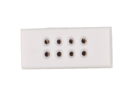 ELV Mini-Steckplatine/Breadboard mit Lötanschluss, 2 x 4 Kontakte (Buchsen)