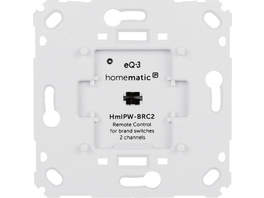 Homematic IP Wired Smart Home Wandtaster für Markenschalter – 2-fach, HmIPW-BRC2