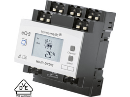 Homematic IP Smart Home Dimmaktor für Hutschienenmontage – 3-fach, HmIP-DRDI3
