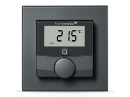 Homematic IP Smart Home Wandthermostat mit Luftfeuchtigkeitssensor, anthrazit, HmIP-WTH-A