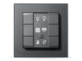 Homematic IP Smart Home Wandtaster – 6-fach, anthrazit, HmIP-WRC6-A