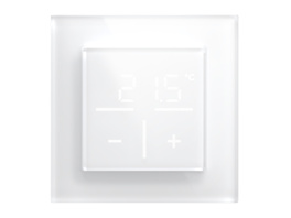 Homematic IP Smart Home Set Glasthermostat -weiß,  1 Fach-Glasrahmen, HmIP-WGT + HmIP-GF1
