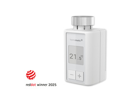 Homematic IP Smart Home Glas-Wandthermostat, schwarz, HmIP-WGT-A