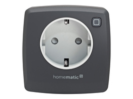 Homematic IP Smart Home Schalt Mess Steckdose mit Energiemessung, HmIP-PSM-2-A, anthrazit