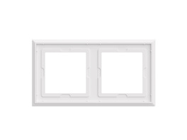 Homematic IP Glasrahmen,  2-fach, weiß, HmIP-GF2