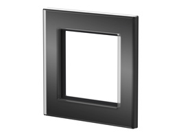 Homematic IP Glasrahmen,  1-Fach, Schwarz, HmIP-GF1-A
