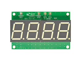 3,5-stelliges Panelmeter PM35 mit weißen 7-Segment-Anzeigen