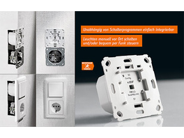 Ein Schalter, zwei Kanäle - 2-Kanal-Unterputz-Schaltaktor