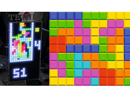 Tetris-Display mit Handy-Steuerung - Raspberry Pi steuert LED-Matrix