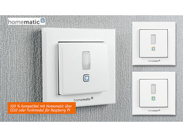 Zwei in einem - Homematic IP Funk-Wandtaster HmIP-SMI55 mit Bewegungsmelder und Dämmerungssensor