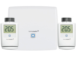 Homematic IP Set mit Smart Home Zentrale CCU3 und 2x Heizkörperthermostat HmIP-eTRV-2