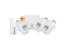 Homematic IP Starter Set Heizen mit Access Point, 3x Heizkörperthermostat und Fenster-/Türkontakt