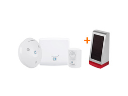 Homematic IP Starter Set Sicherheit  + Homematic IP Alarmsirene HmIP-ASIR-O, außen