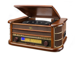Dual Nostalgie-Stereo-Musikcenter NR 4, UKW-Radio, USB, CD-Player, Kassettenlaufwerk